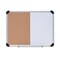 Universal 24 in. x 18 in. Melamine Cork/Dry Erase Board - Tan/White Surface, Aluminum/Plastic Frame